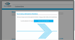 Desktop Screenshot of customerzone.is.co.za